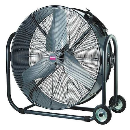 Standard Duty Air Circulator, Floor Mount, 24 in Blade Dia, 115V, 3,600/5,800 cfm, Non-Oscillating