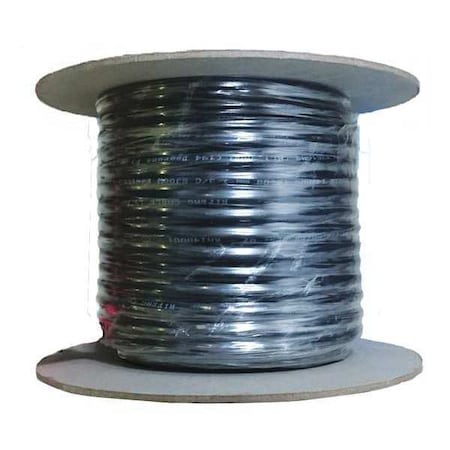 Portable Cord, SJOOW, 14 AWG, 3 C, Black, Rubber, Stranded, 300V, Indoor/Outdoor, 25 ft