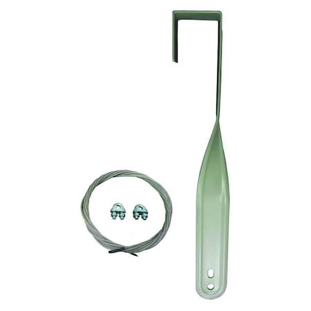Mounting Bracket For Fan, 15 in H x 2 in L x 1-7/8 in W, Non-Oscillating, Powder Coated Steel, Gray