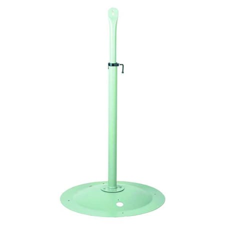 Pedestal Base For Fan, 27 in Blade Dia, 41-1/2 in to 59 in H, Polyester Powder Coated, Steel, Gray