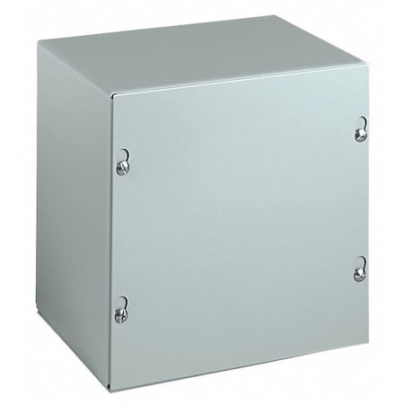 Captive Screws Electrical Enclosures, 10 in H, 4 in D, 10 in W, 1, Steel