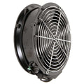 Axial Fan, Round, 115V AC, Plastic/Steel, 6 3/4 in W.