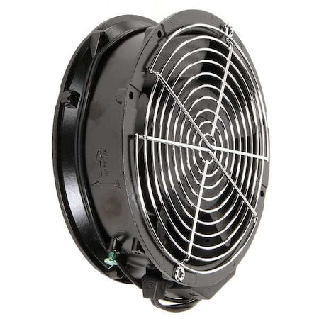 Axial Fan, Round, 115V AC, Plastic/Steel, 6 3/4 in W.