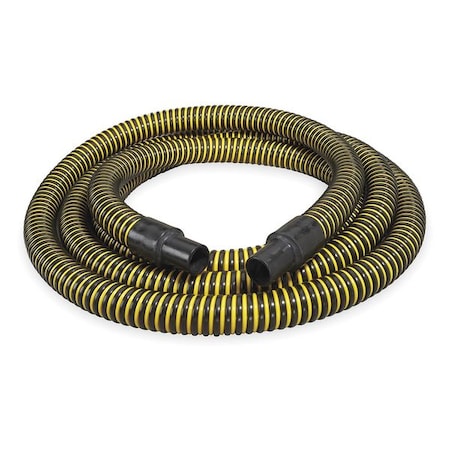 1-1/2" ID x 20 ft PE Discharge & Suction Hose BK/YL
