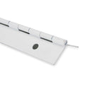 Piano Hinge, Steel, Full Surface Mounting, 5/8 in Leaf W x 72 in Leaf H, White Enamel