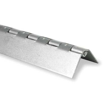 Piano Hinge, Stainless Steel, Full Surface Mounting, 1 in Leaf W x 72 in Leaf H, Stainless steel
