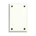 Blank Wall Plates and Covers, Number of Gangs: 1 Polycarbonate and Nylon Blend, Textured Finish