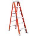 6 ft Fiberglass Stepladder, 300 lb Capacity