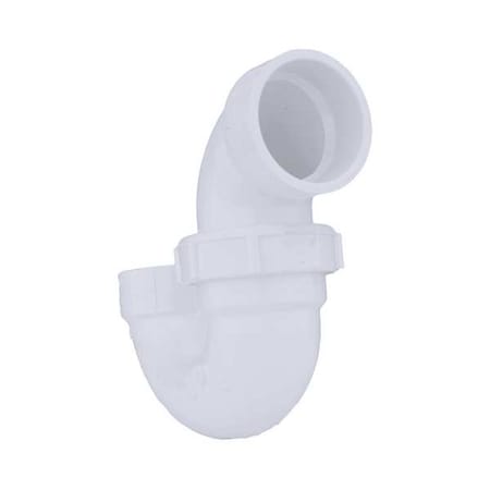 PVC, White Finish, P-Trap with Union