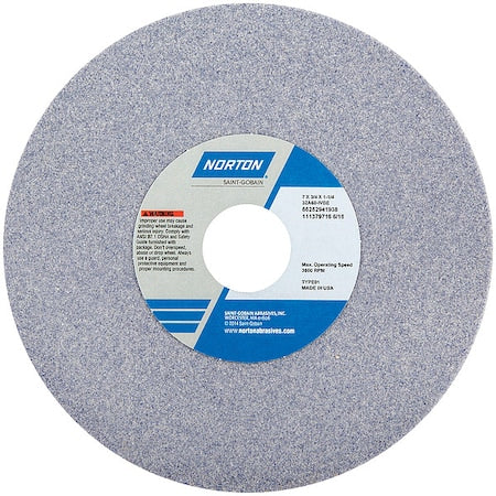 Grinding Wheel, T1, 7x3/4x1-1/4, AO, 60G, PK5