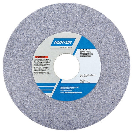Grinding Wheel, T1, 6x1x1-1/4, AO, 60G, PK5