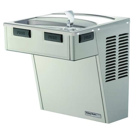 On-Wall Single Drinking Fountain, 1 Level, 18 5/8 in D, 20 7/16 in H, 18 1/4 in W