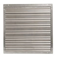 30 in 33"H-W 5 3/4"L Alu Wall Backdraft Damper, 30-1/2 in x 30-1/2 in, Aluminum