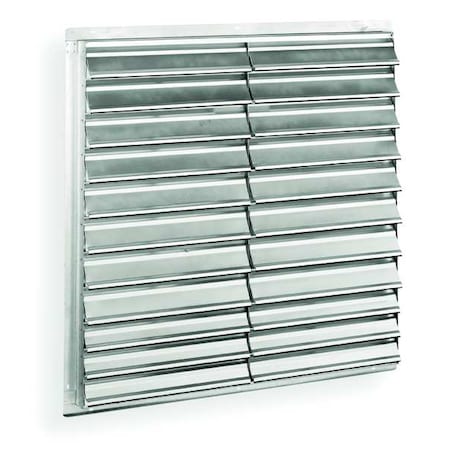 Wall Backdraft Damper, Vertical Mount, 36 in Dia Fan, 39 in H x 39 in W x 6-1/4 in D, 2500 fpm