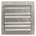 12 in 15"H-W 5.75"L Alu Wall Backdraft Dampr, 12-1/2 in x 12-1/2 in, Aluminum