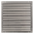 24 in 27"H-W 5.75"L Alu Wall Vent Shutter, 24-1/2 in x 24-1/2 in, Aluminum