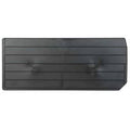 Plastic Divider, Black, 25 3/4 in L, 11 in H