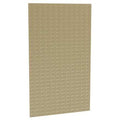 Steel Louvered Panel, 5/16 in D x 61 in H x 36 in W, Beige