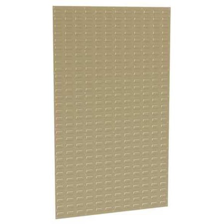 Steel Louvered Panel, 5/16 in D x 61 in H x 36 in W, Beige
