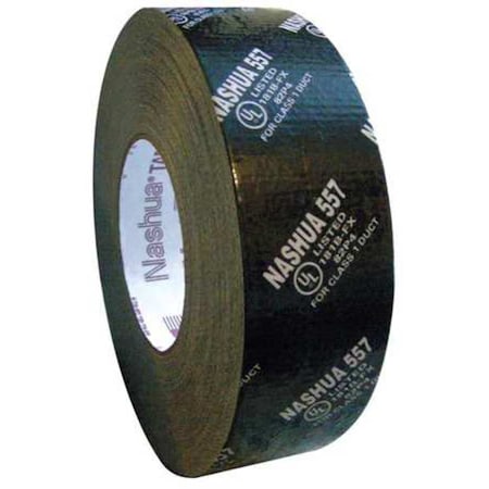 Duct Tape, Black, 60 yd L, 1-7/8 in W