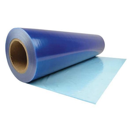 1.5 mil Thick Window Protection Film, 24 in Wide, 600 ft Length, Polyethylene, Blue