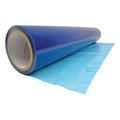 1.5 mil Thick Window Protection Film, 24 in Wide, 250 ft Length, Polyethylene, Blue