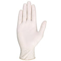 Disposable Gloves, 3.94 mil Palm, Latex, Powder-Free, AQL 1.5, Non-Sterile, L (9), 100 PK, Beige