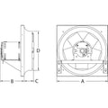 Exhaust Fan, 16In Bl, Aluminum, 115/230V