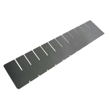 Plastic Divider, Gray, 9 1/4 in L, 1 15/16 in H