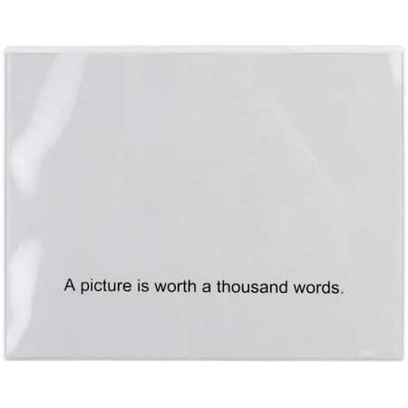 Magnetic Doc Holder, 8-1/2 Wx11 Hx1/32 In