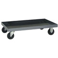 Dolly, Steel, Gray, 4 in H, 27 in L