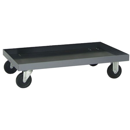 Dolly, Steel, Gray, 4 in H, 27 in L