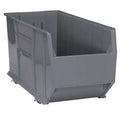 Mobile Storage Bin, Polypropylene, Gray, 17 1/2 in H, 16 1/2 in W, 41 7/8 in L