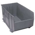 Mobile Storage Bin, Polypropylene, Gray, 17 1/2 in H, 19 7/8 in W, 41 7/8 in L