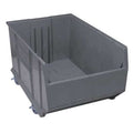 Mobile Storage Bin, Polypropylene, Gray, 17 1/2 in H, 23 7/8 in W, 41 7/8 in L