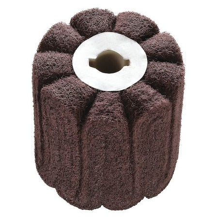 Sinus Fleece Wheel, 4 In, 180 Grit, Fine