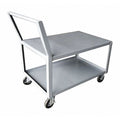 Low-Profile Utility Cart with Lipped & Flush Metal Shelves, Steel, 1, 200 lb Load Capacity, 40 in L