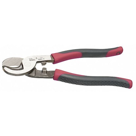 Cable Cutter, Shear Cut, 9-1/2 In