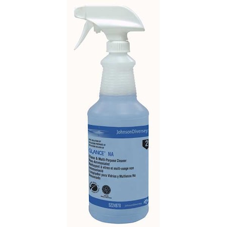 32 oz. Clear, Polyethylene Preprinted Trigger Spray Bottle