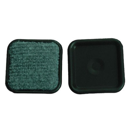 Furniture Caster Cups, Square, 2-1/2", PK4