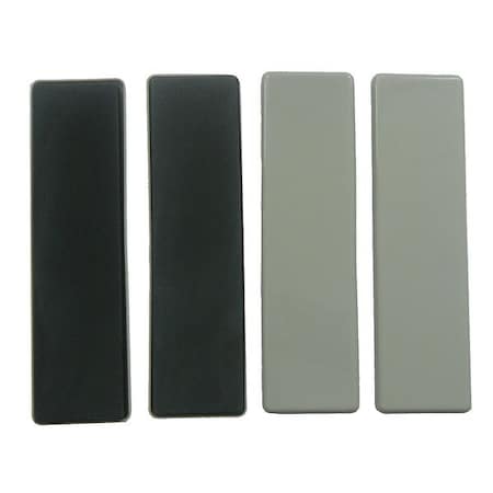 Furniture Glides, Self-Stick, Rect, 9", PK4
