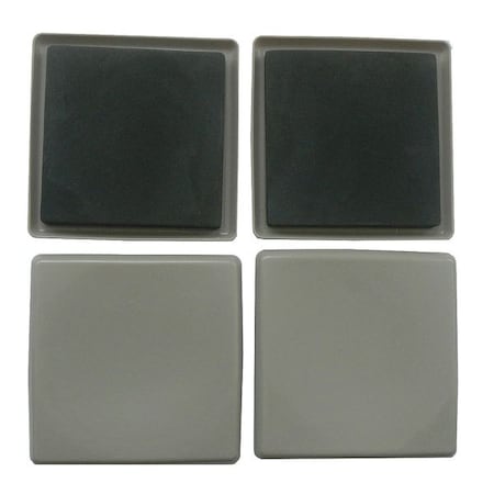 Furniture Glide, Self-Stick, Square, 5", PK4