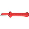Skinning Knife Solid, Fixed, Hooked, 7 1/2 in L