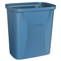 Cobra Mini Can 2-1/2 gal Rectangular Institutional Plastic Can, Blue, None, Plastic, 7 7/8 in