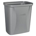 Cobra Mini Can 2-1/2 gal Rectangular Institutional Plastic Can, Gray, None, Plastic, 7 7/8 in