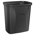 Cobra Mini Can 2-1/2 gal Rectangular Institutional Plastic Can, Black, None, Plastic, 7 7/8 in
