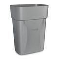 Cobra Mini Can 3-1/2 gal Rectangular Institutional Plastic Can, Gray, None, Plastic, 8 1/4 in
