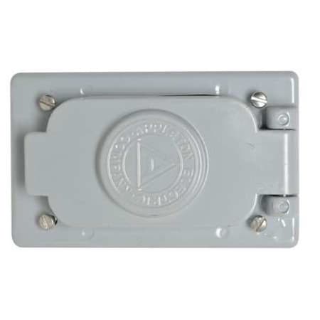 Weatherproof Cover, 1 Gang, 2-13/16 in W, 4-9/16 in H