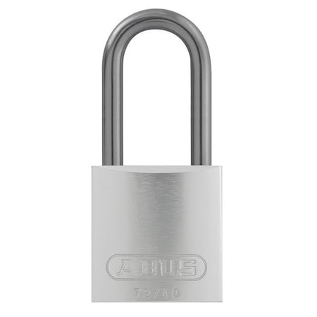 Lockout Padlock, Keyed Alike, Aluminum, Silver, 1 1/2 in Shackle Height, 1 1/2 in Body Width, 3 PK
