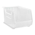 Hang & Stack Storage Bin, Polypropylene, Clear, 10 in H, 11 in W, 18 in L